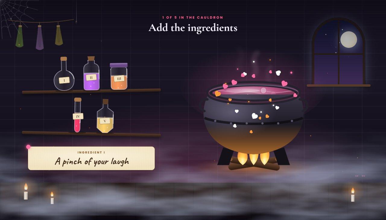 Love Potion digital gift template