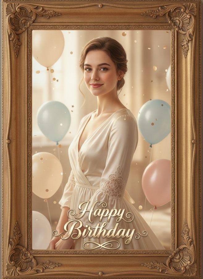 Birthday Card Frame style preview